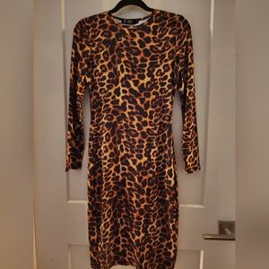 CBR Animal Print Long Sleeve Dress